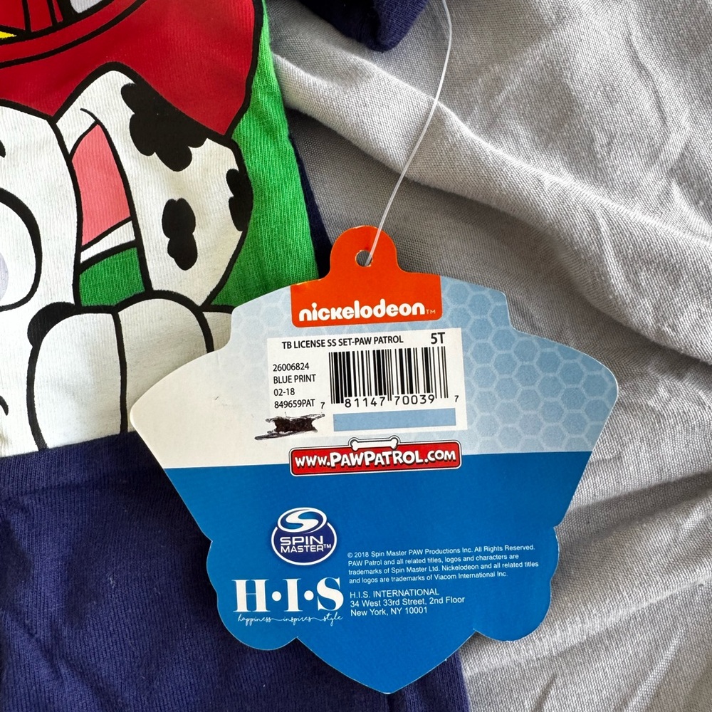 Nickelodeon Navy Blue Paw Patrol T-shirt and Shorts Set! - Picture 3 of 4